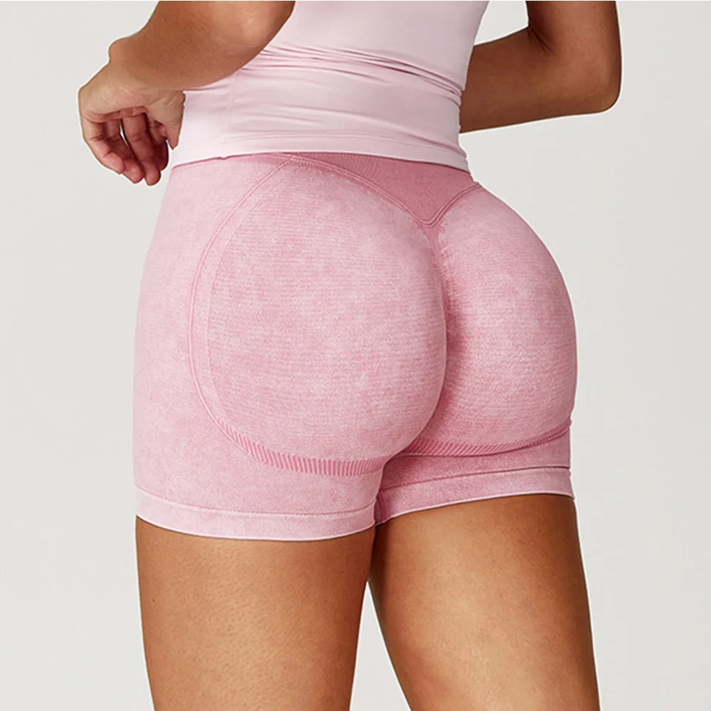 Thrive™ Seamless Butt-Lift Yoga Shorts – Women’s High-Waist Biker Gym Shorts for Cycling, Running & Fitness